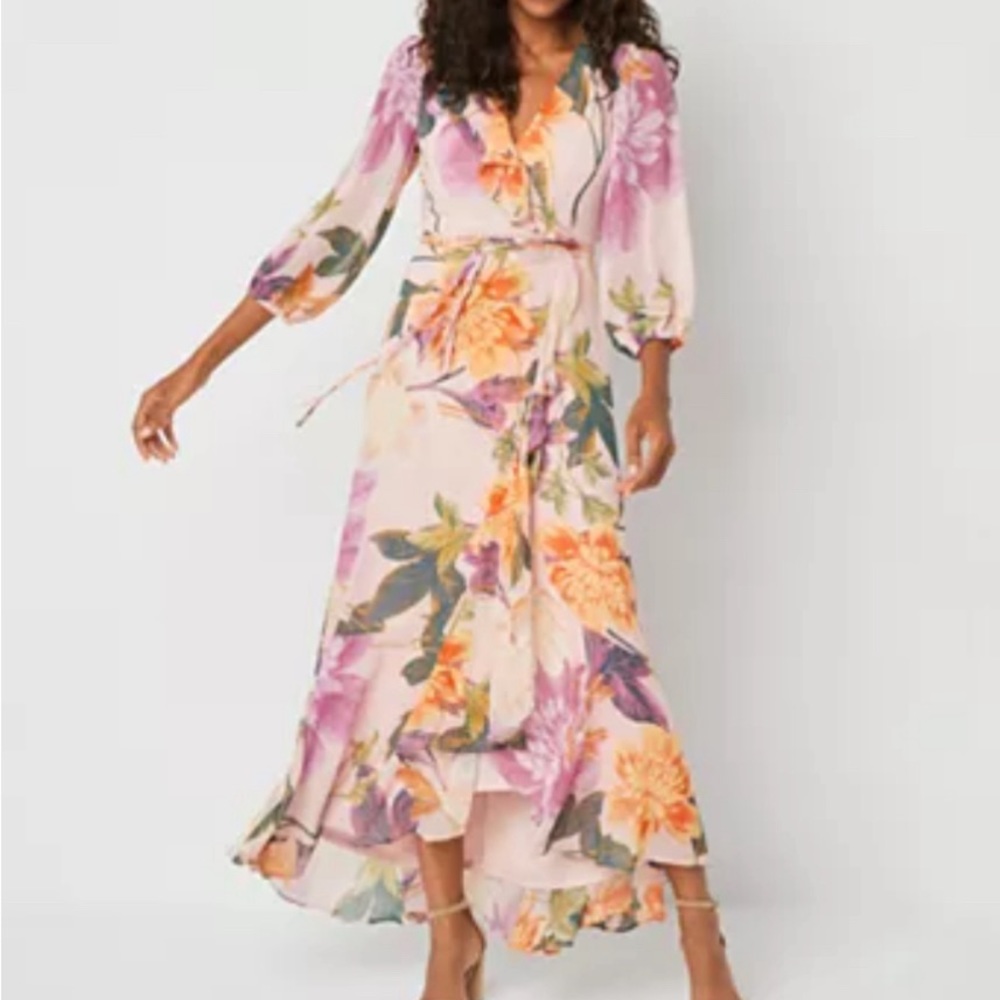 Floral maxi dress size 14